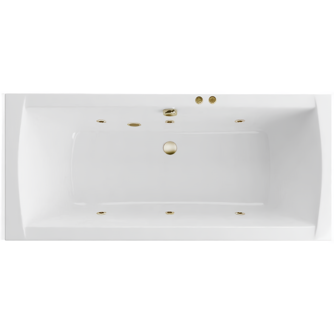 Ванна гидромассажная Excellent Aquaria Lux Slim Soft WAEX.AQU18S.SOFT.BR 180x80 (бронза), на каркасе, со сливом-переливом