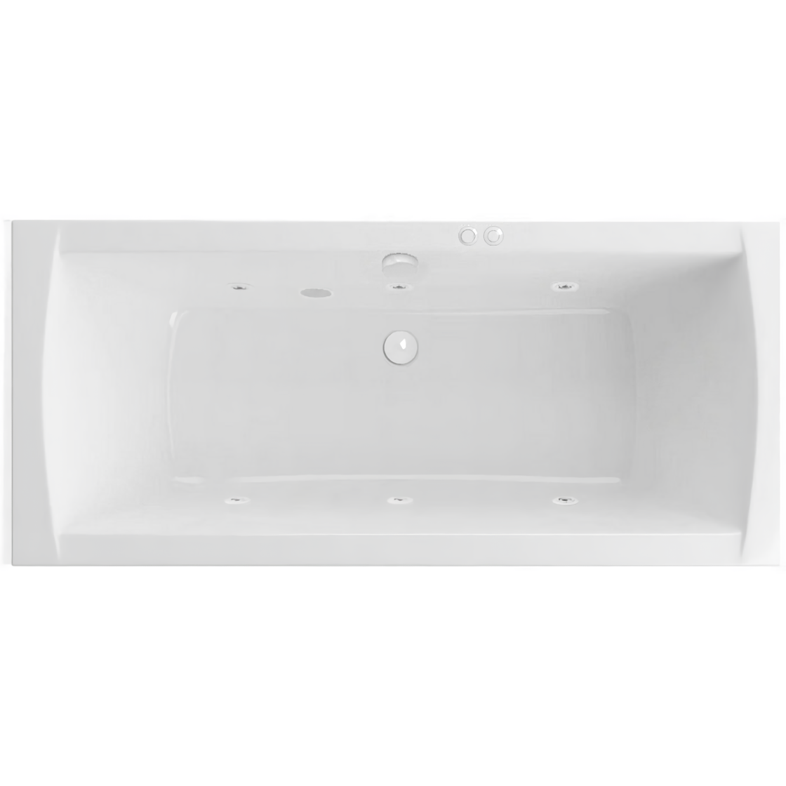 Ванна гидромассажная Excellent Aquaria Lux Slim Soft WAEX.AQU18S.SOFT.WH 180x80 (белый), на каркасе, со сливом-переливом