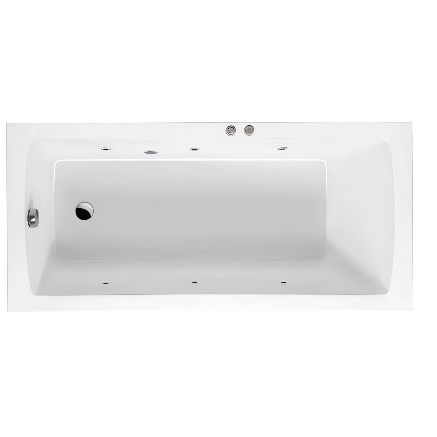 Ванна гидромассажная Excellent Aquaria Soft WAEX.AQU14.SOFT.CR 140x70 (хром), на каркасе, со сливом-переливом