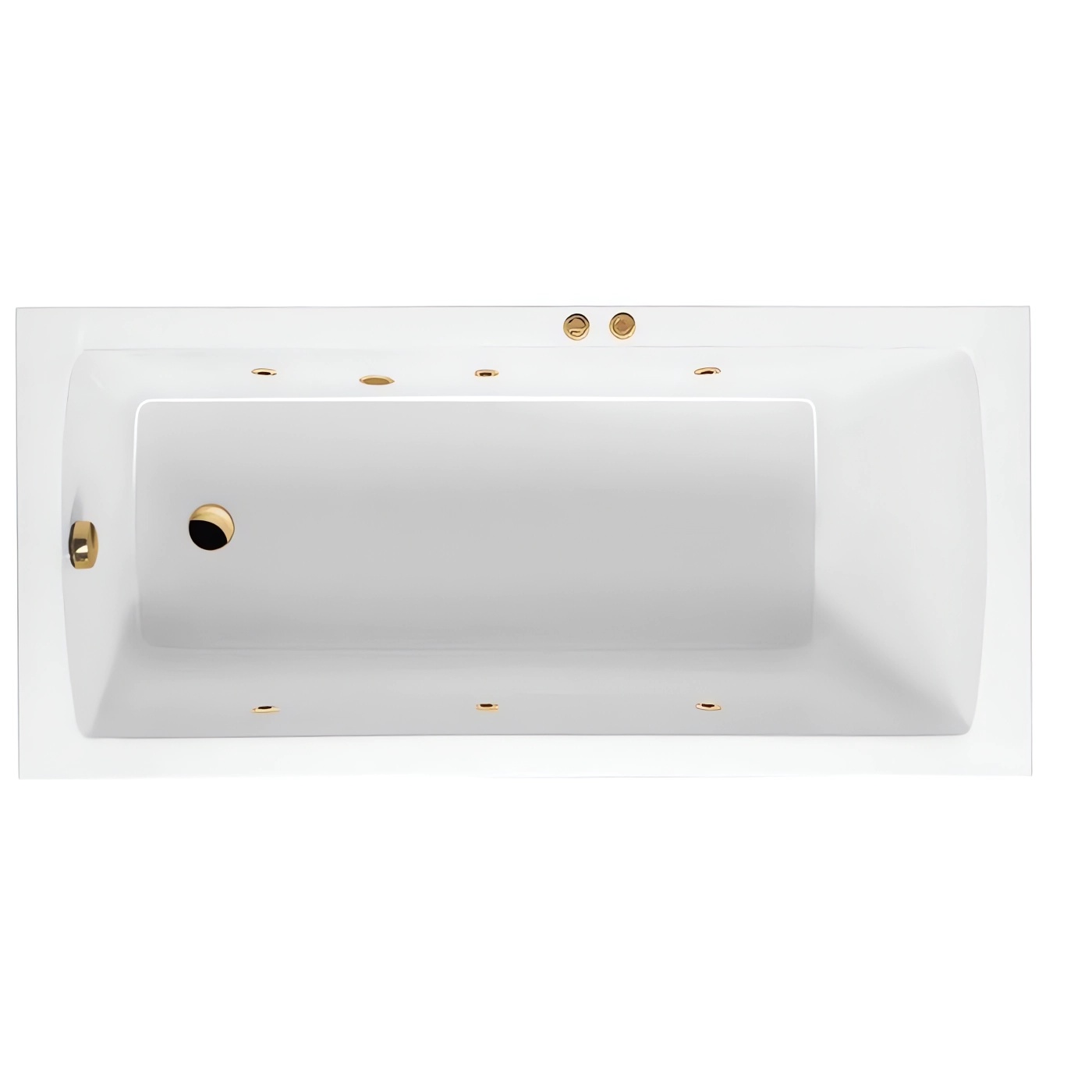 Ванна гидромассажная Excellent Aquaria Soft WAEX.AQU17.SOFT.GL 170x75 (золото), на каркасе, со сливом-переливом