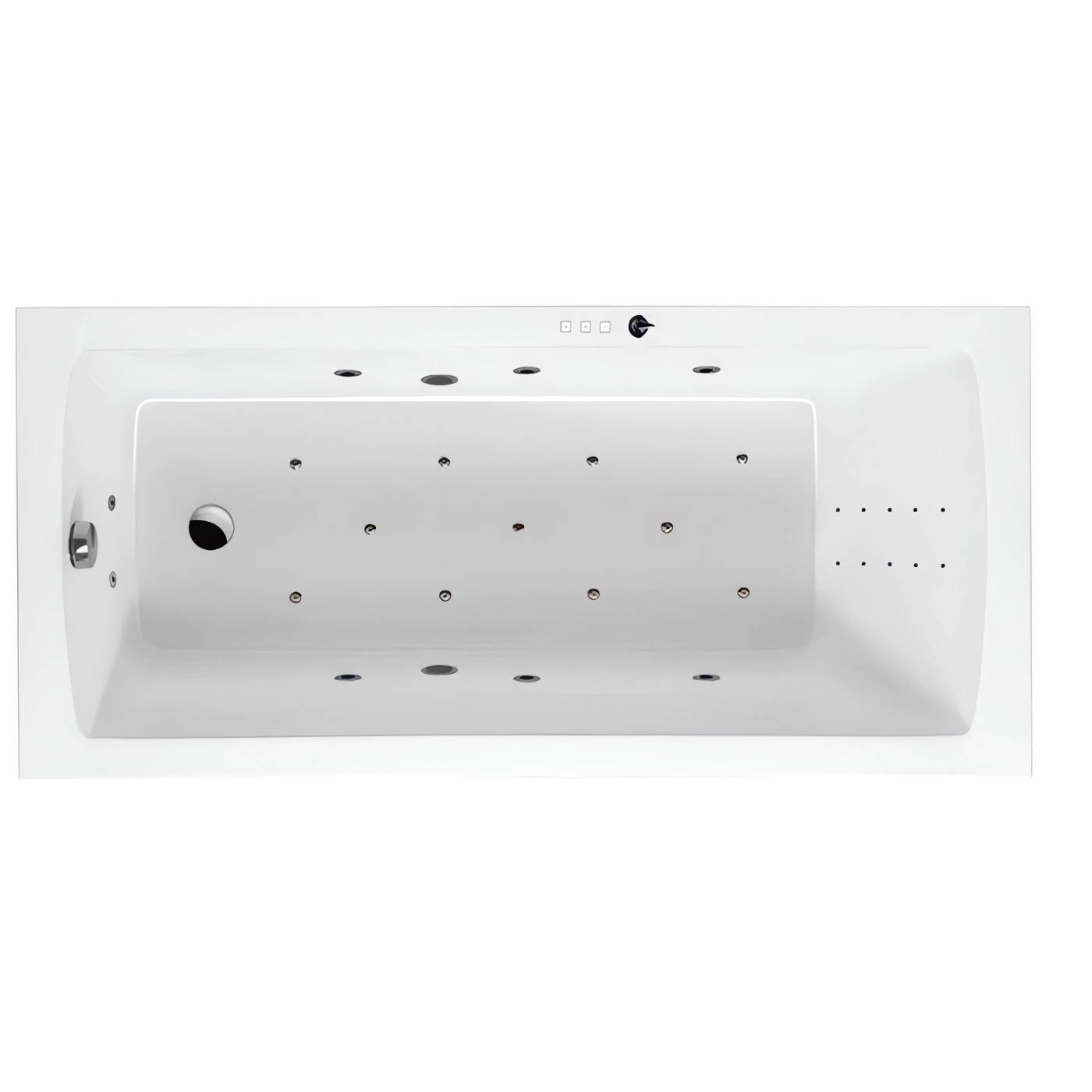 Ванна гидромассажная Excellent Aquaria Ultra Nano WAEX.AQU17.ULTRANANO.CR 170x75 (хром), на каркасе, со сливом-переливом