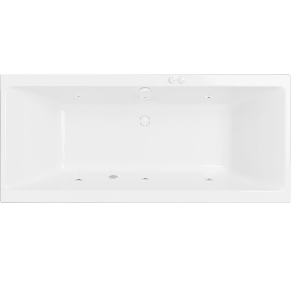 Ванна гидромассажная Excellent Pryzmat Slim SOFT WAEX.PRY17S.SOFT.WH 170x75 (белый глянцевый), каркас, слив-перелив