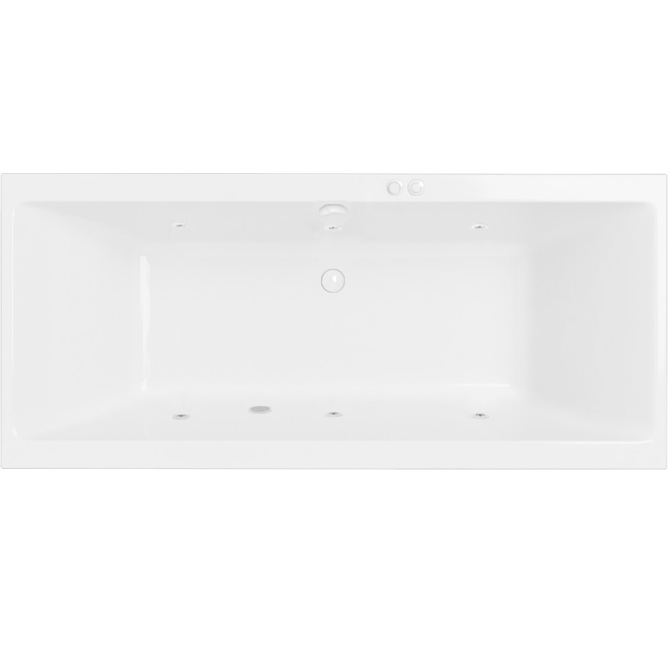 Ванна гидромассажная Excellent Pryzmat SOFT WAEX.PRY17.SOFT.WH 170x75 (белый глянцевый), каркас, слив-перелив