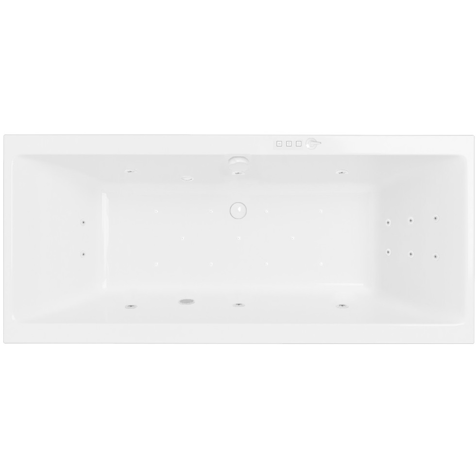 Ванна гидромассажная Excellent Pryzmat ULTRA WAEX.PRY17.ULTRA.WH 170x75 (белый глянцевый), каркас, слив-перелив