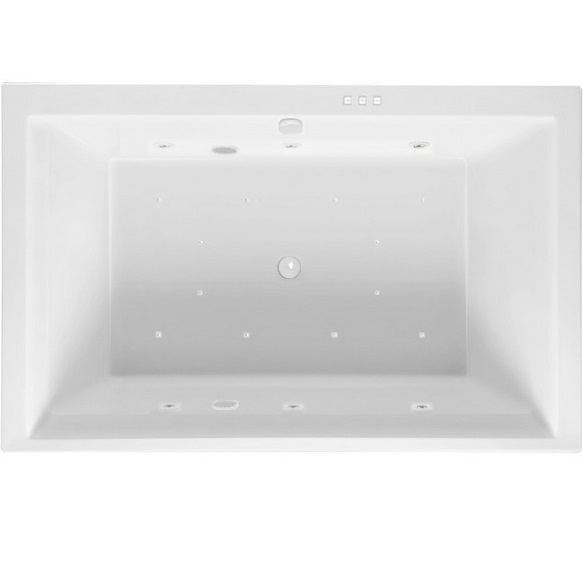 Ванна гидромассажная пристенная Excellent Crown Lux RELAX WAEX.CRO19.RELAX.WH 190x120 (белый), каркас, слив-перелив