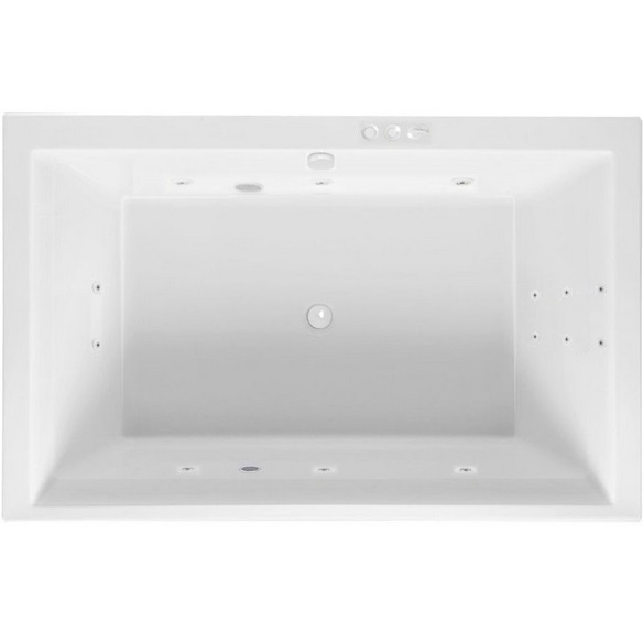 Ванна гидромассажная пристенная Excellent Crown Lux SMART WAEX.CRO19.SMART.WH 190x120 (белый), каркас, слив-перелив