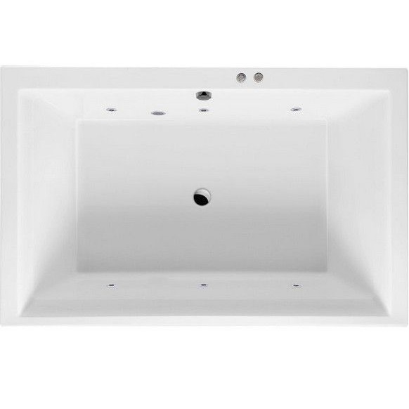Ванна гидромассажная пристенная Excellent Crown Lux SOFT WAEX.CRO19.SOFT.CR 190x120 (хром, белый), каркас, слив-перелив
