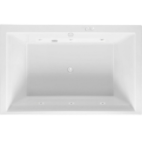 Ванна гидромассажная пристенная Excellent Crown Lux SOFT WAEX.CRO19.SOFT.WH 190x120 (белый), каркас, слив-перелив