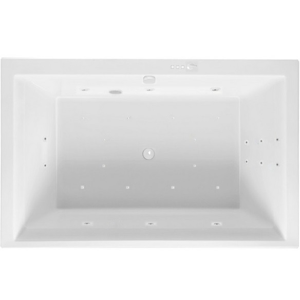 Ванна гидромассажная пристенная Excellent Crown Lux ULTRA WAEX.CRO19.ULTRA.WH 190x120 (белый), каркас, слив-перелив