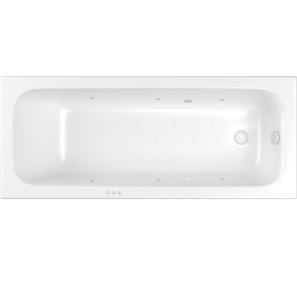 Ванна гидромассажная Whitecross Vibe RELAX 0105.180075.100.RELAX.WH 180x75 (белый), каркас, слив-перелив
