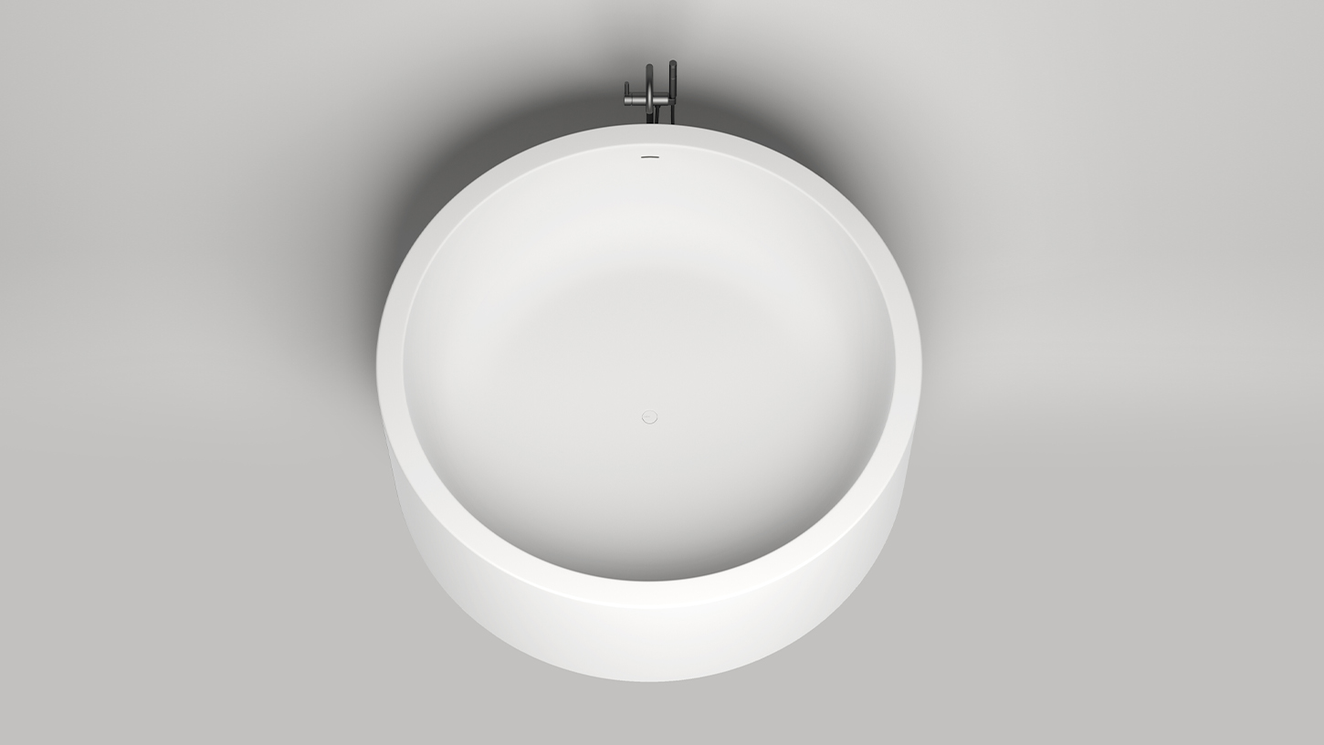 Ванна отдельностоящая Salini S-Sense Isola 101111GF  200x200x71 (покраска RAL полностью, глянцевый), донный клапан, сифон, слив-перелив