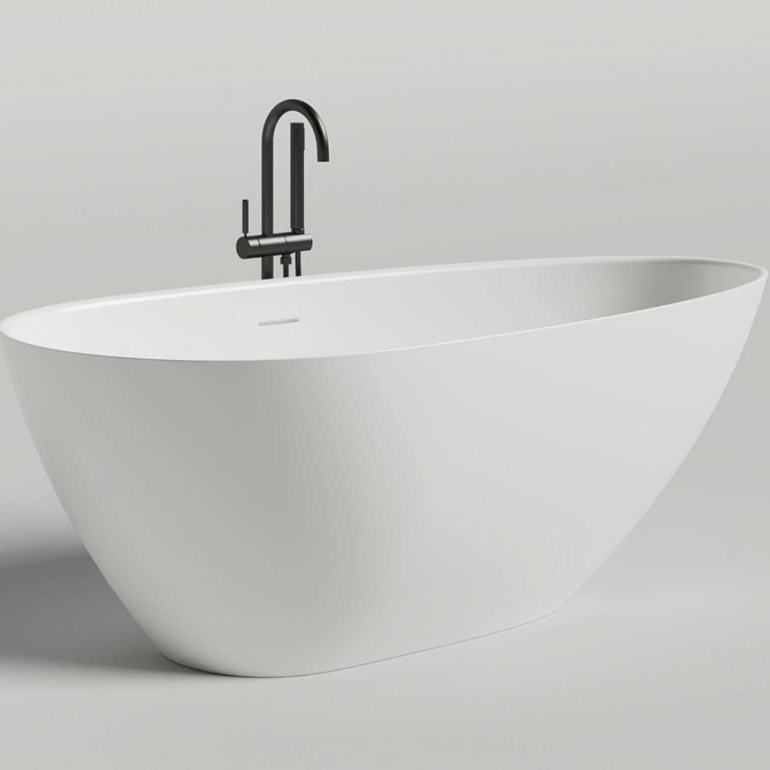 Ванна отдельностоящая Salini S-Sense Paola 1015104G 172x82.5x60 (белый глянцевый), донный клапан, сифон, слив-перелив