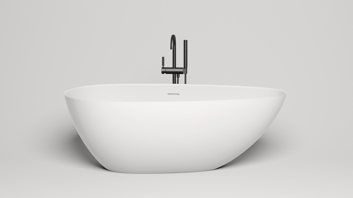 Ванна отдельностоящая Salini S-Sense Paola In 101612G 172x82x57 (белый глянцевый), донный клапан, сифон, слив-перелив