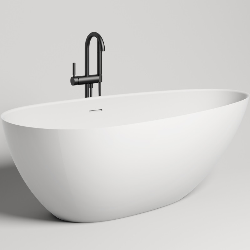Ванна отдельностоящая Salini S-Sense Paola In 101612G 172x82x57 (белый глянцевый), донный клапан, сифон, слив-перелив