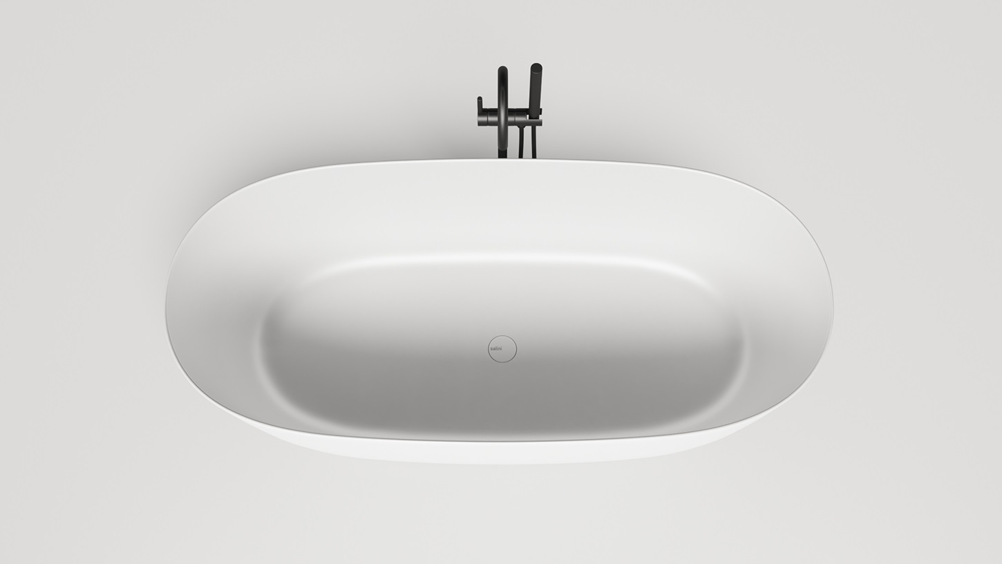 Ванна отдельностоящая Salini Sofia Light S-Sense 103611G 164x76x58 (белый глянцевый), донный клапан, сифон, без перелива