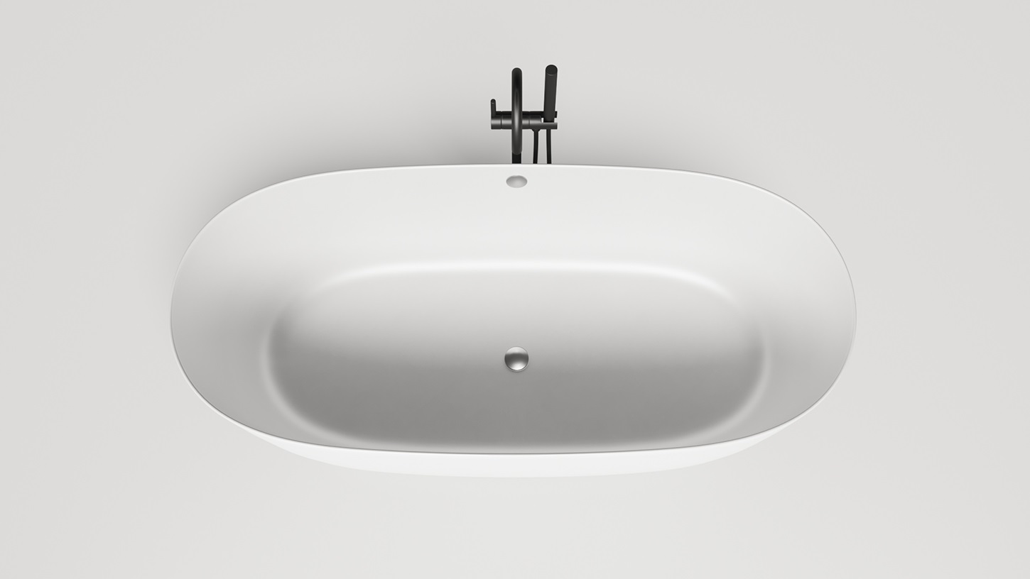 Ванна отдельностоящая Salini Sofia Light S-Sense 103711G 164.5x75.5x58 (белый глянцевый), донный клапан, сифон