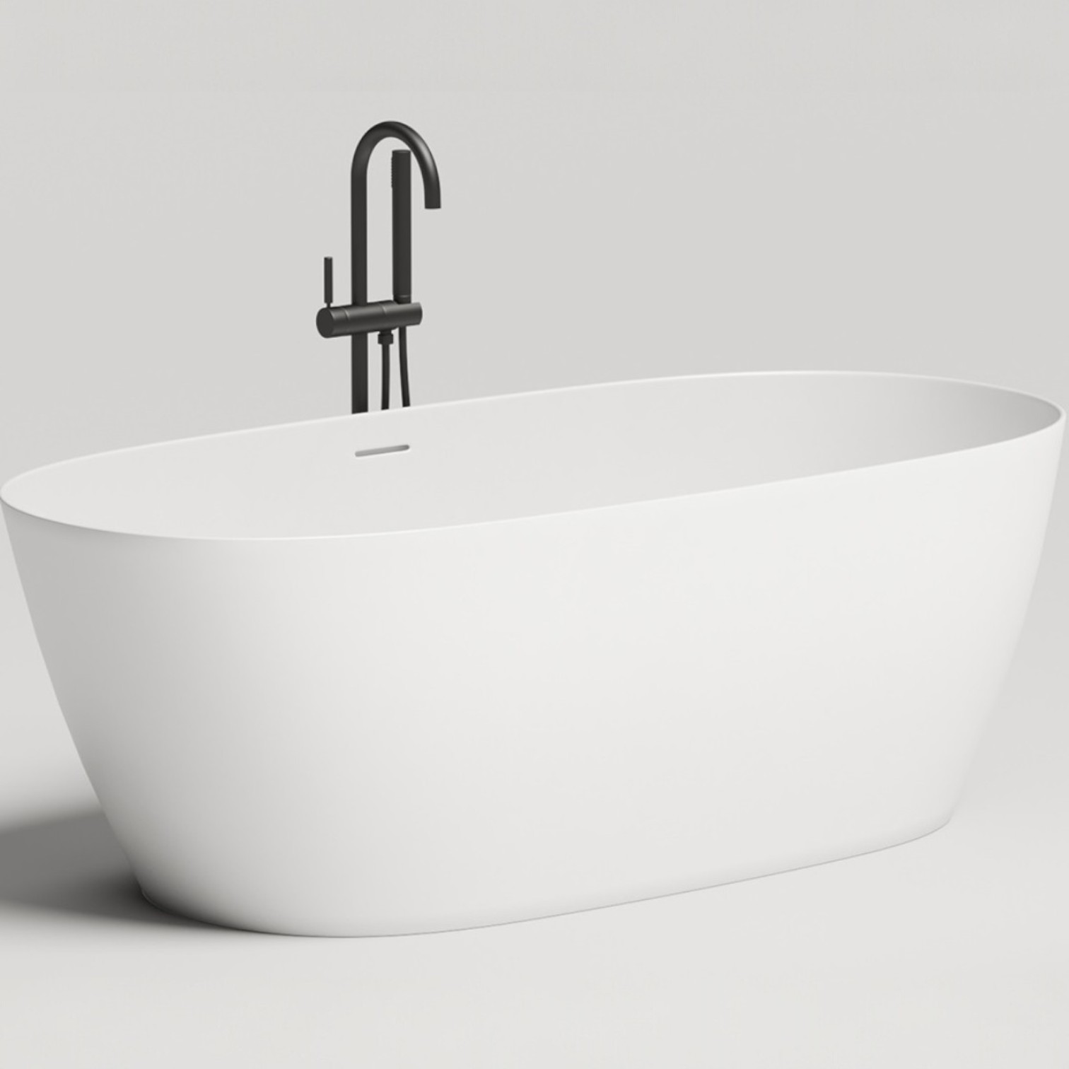 Ванна отдельностоящая Salini Sofia S-Sense 102519G 185x90x60.5 (белый глянцевый), донный клапан, сифон, слив-перелив