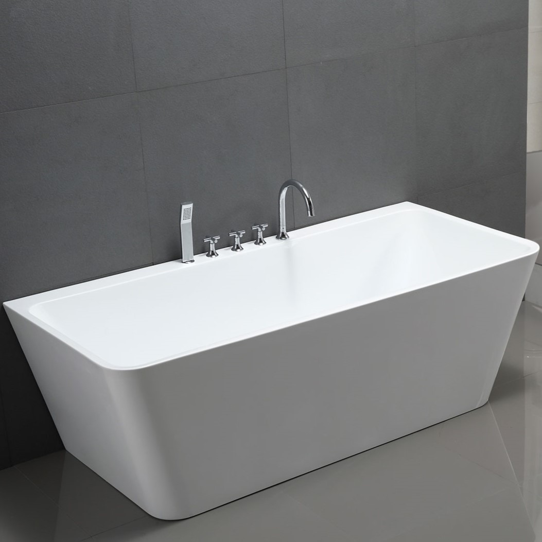 Ванна отдельностоящая Vincea VBT-425-1700 170x80 (белый), щелевой-перелив в комплекте