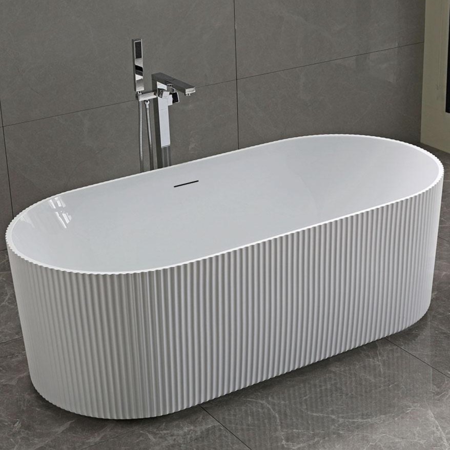 Ванна отдельностоящая Vincea VBT-426-1700 170x80 (белый), щелевой-перелив в комплекте
