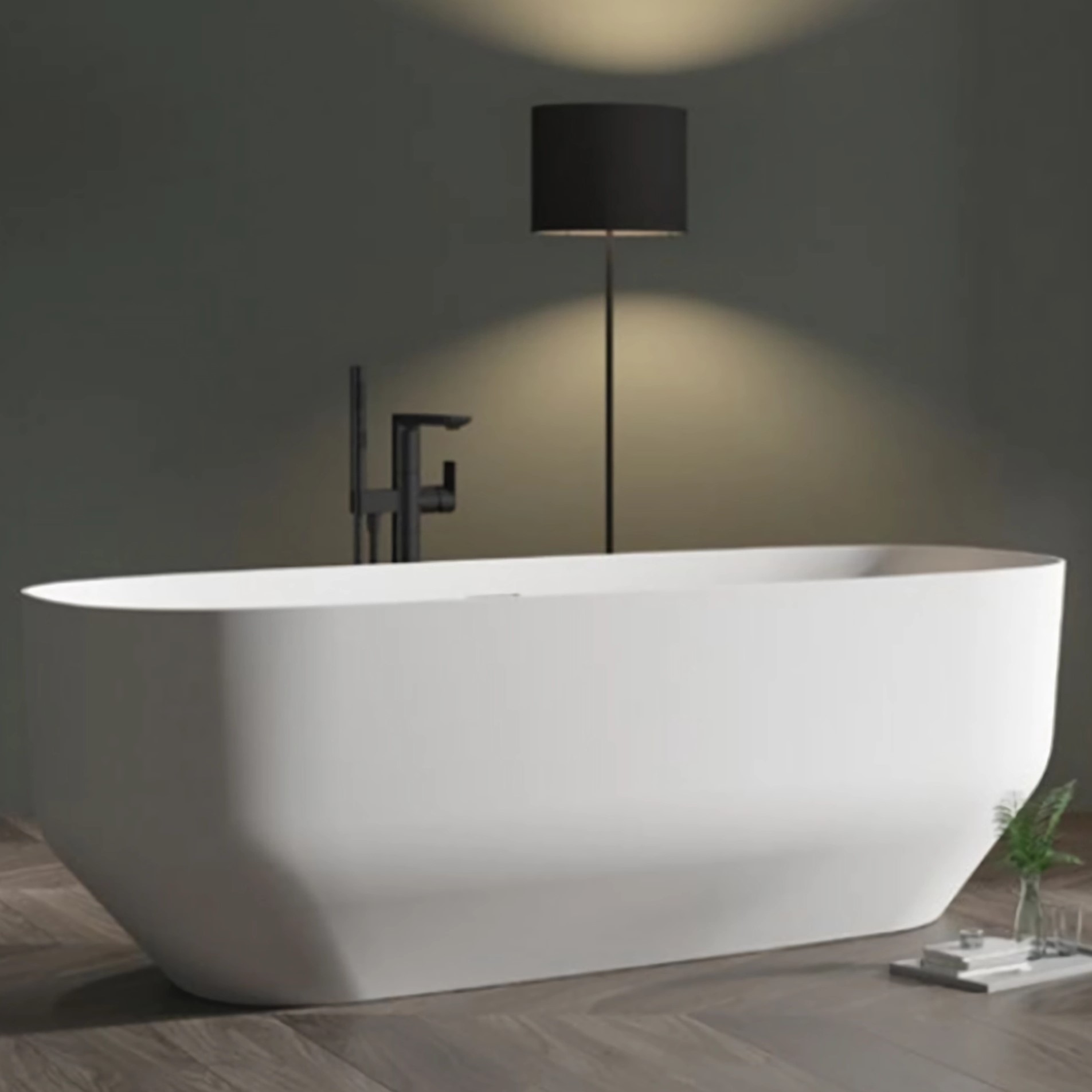 Ванна отдельностоящая Vincea VBT-630 170x75 (белый), слив-перелив в комплекте 
