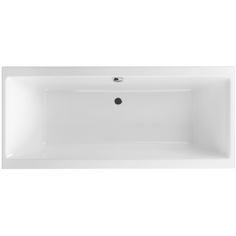 Ванна пристенная акриловая Excellent Pryzmat WAEX.PRY17WH 170x75 (белый глянец), без слива-перелива