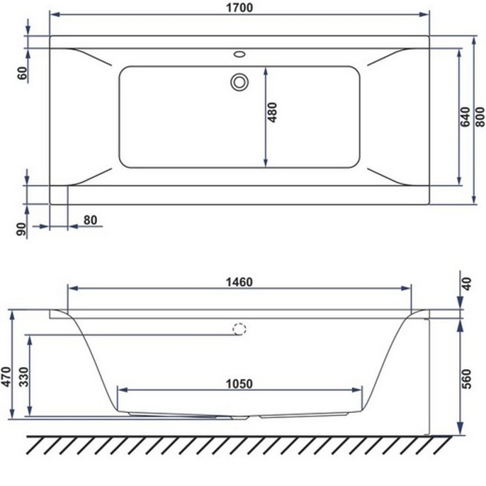 Ванна гидромассажная акриловая Whitecross Savia Duo SOFT 0103.170080.100.SOFT.BR 170x80 (белый глянцевый, бронза), каркас, слив-перелив