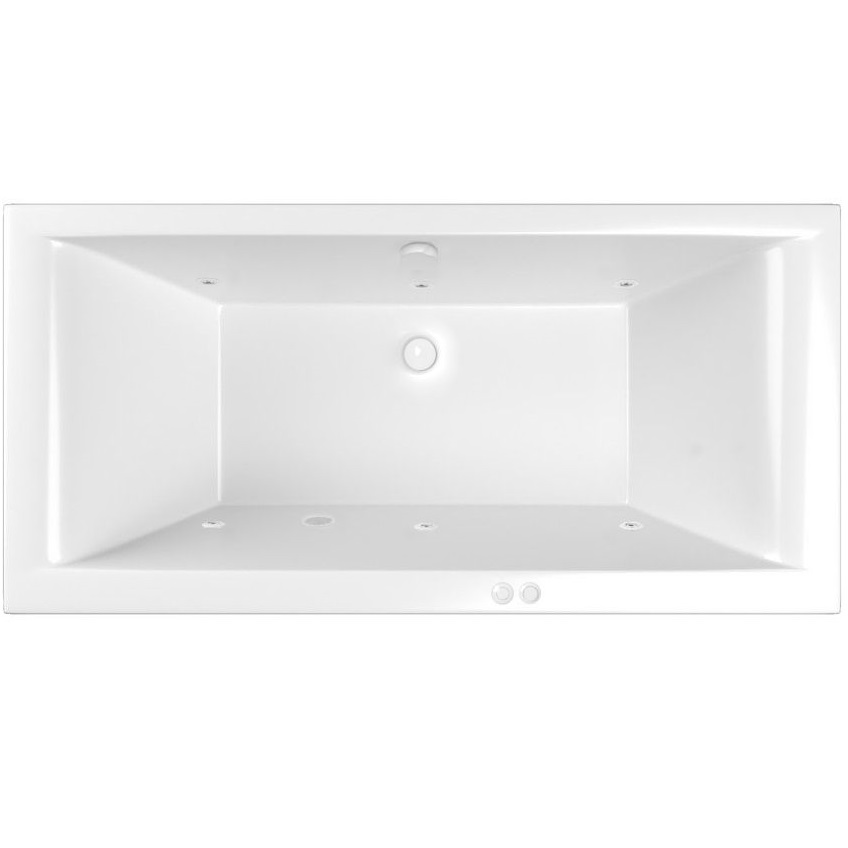 Ванна гидромассажная акриловая Whitecross Savia Duo SOFT 0103.170080.100.SOFT.WH 170x80 (белый глянцевый), каркас, слив-перелив