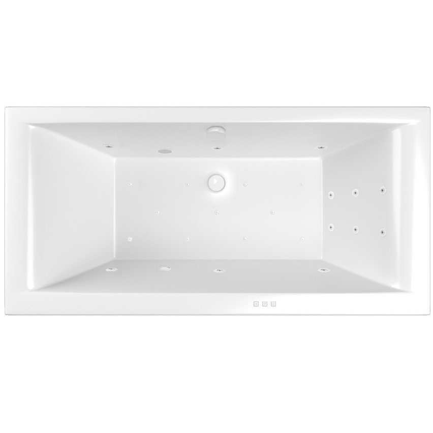 Ванна гидромассажная акриловая Whitecross Savia Duo RELAX 0103.170080.100.RELAX.WH 170x80 (белый глянцевый), каркас, слив-перелив