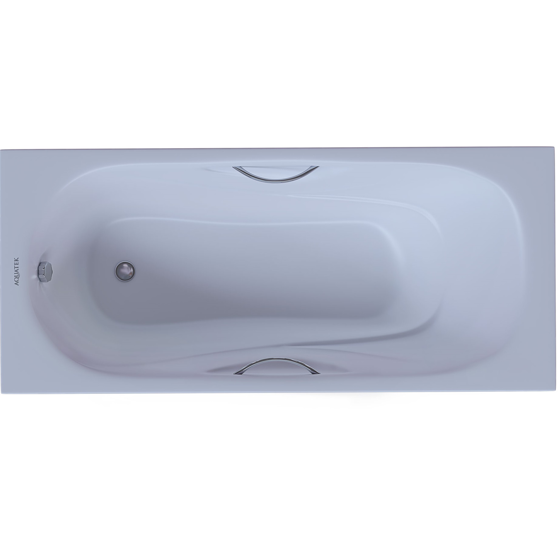 Ванна чугунная Aquatek Гамма AQ8050FH-00 150x75 (белый), ножки и ручки в комплекте, встраиваемая
