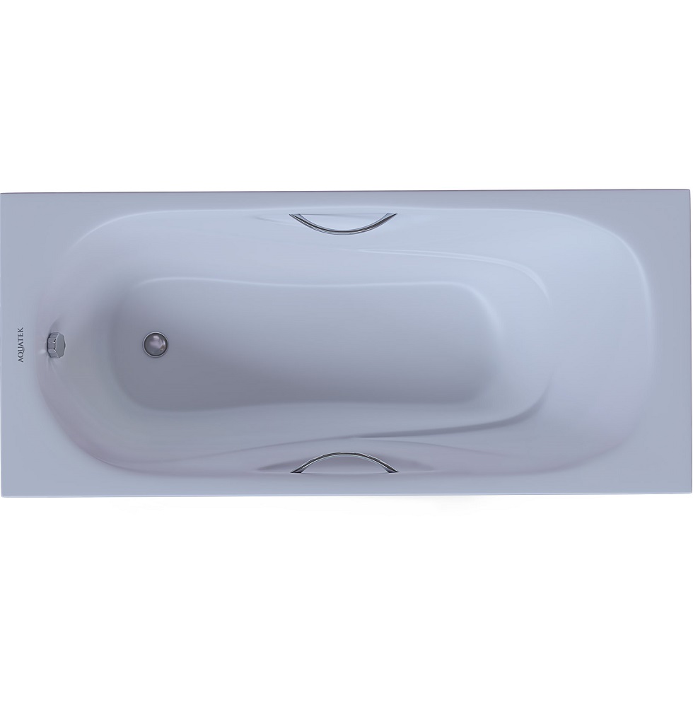 Ванна чугунная Aquatek Гамма AQ8070FH-00 170x75 (белый), ножки и ручки  в комплекте, встраиваемая