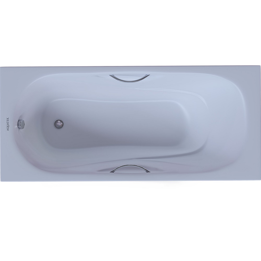 Ванна чугунная Aquatek Гамма AQ8080FH-00 180x80 (белый), ножки и ручки в комплекте, встраиваемая