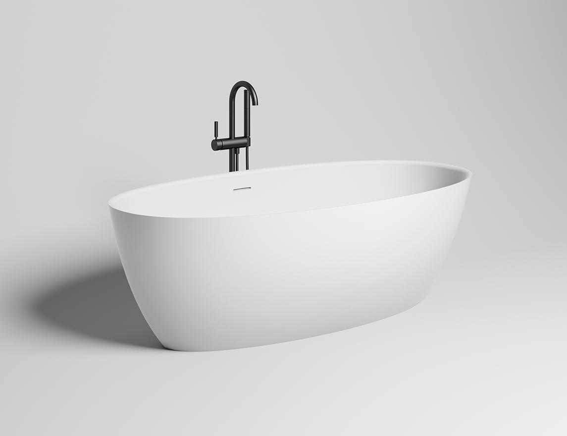Ванна свободностоящая Salini S-Sense Alda Nuova 101911G 178x92x58 (белый глянцевый), донный клапан, сифон, слив-перелив