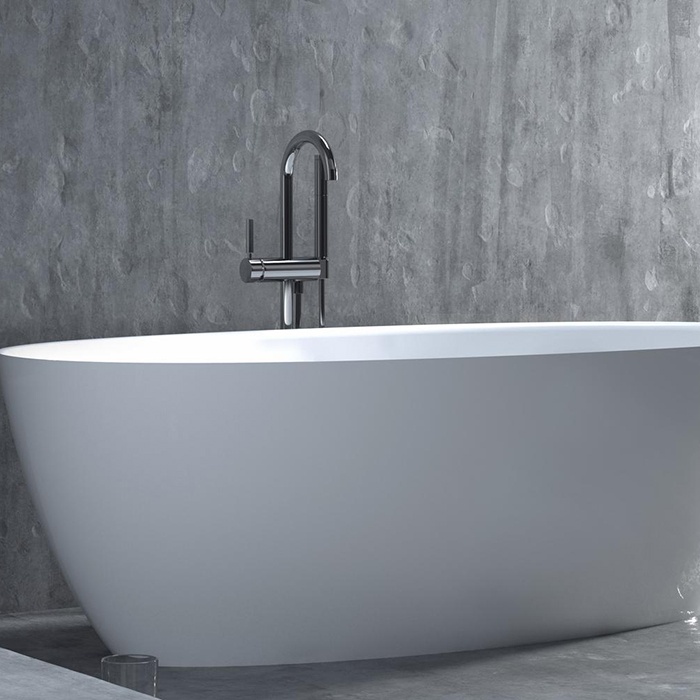 Ванна свободностоящая Salini S-Sense Alda Nuova 101911G 178x92x58 (белый глянцевый), донный клапан, сифон, слив-перелив