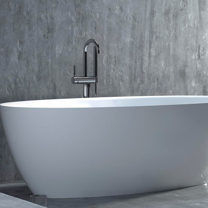 Ванна свободностоящая Salini S-Stone Alda 101911SMF 175.5x91x58 (покраска RAL полностью), донный клапан, сифон, слив-перелив