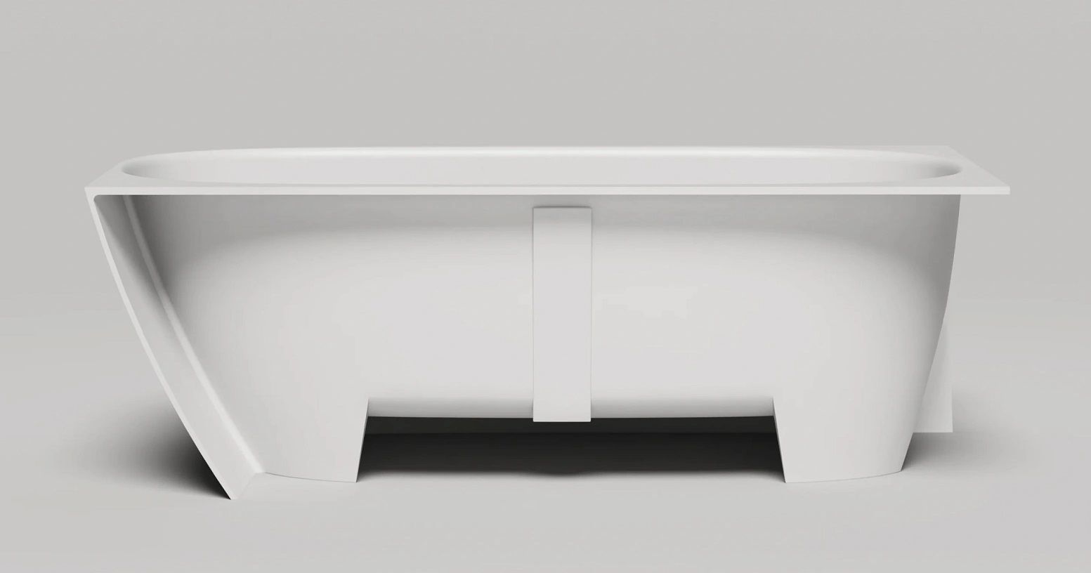 Ванна угловая Salini S-Stone Sofia Corner L 102525M 170x85x59 (белый матовый), донный клапан, сифон, слив-перелив, левосторонняя