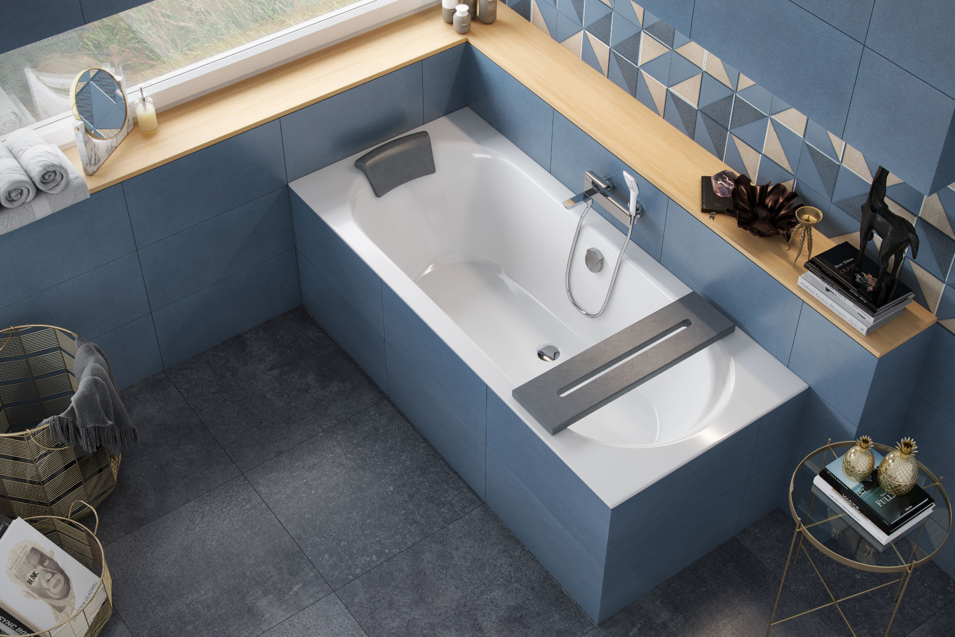 Ванна встраиваемая акриловая Excellent Oceana Slim WAEX.OCE17WHS 170x75 (белый глянец), без слива-перелива