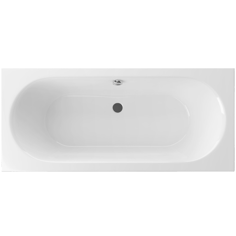 Ванна встраиваемая акриловая Excellent Oceana Slim WAEX.OCE17WHS 170x75 (белый глянец), без слива-перелива