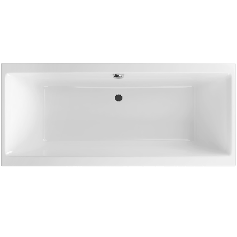 Ванна встраиваемая акриловая Excellent Pryzmat Slim WAEX.PRY17WHS 170x75 (белый глянец), без слива-перелива