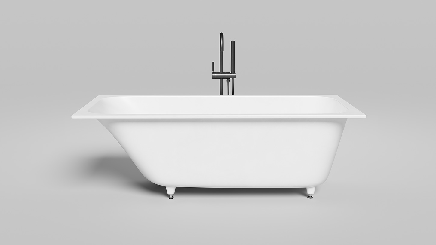 Ванна встраиваемая Salini S-Sense Orlanda 102011M 170x70x 60 (белый матовый), без донного клапана