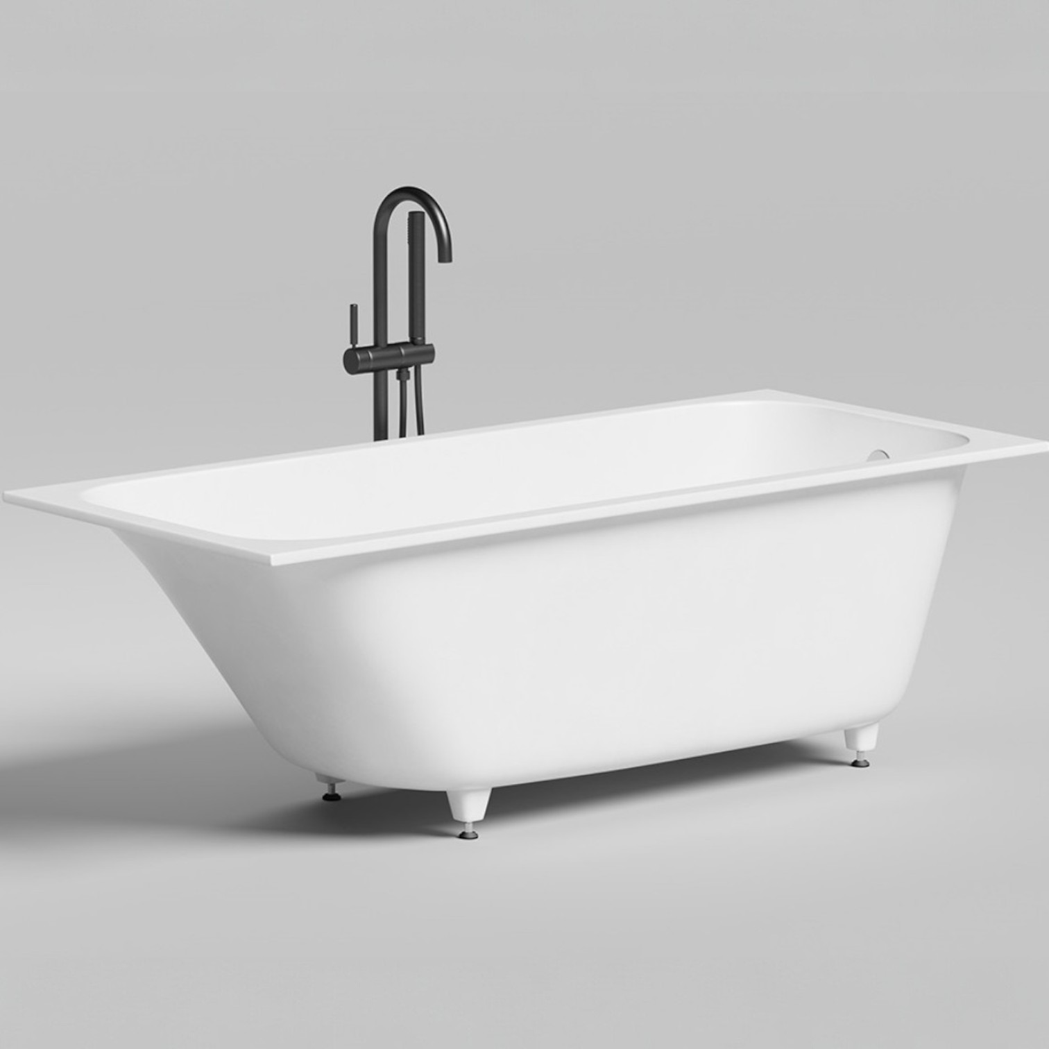 Ванна встраиваемая Salini S-Stone Orlanda 102026M 170x80x60 (белый матовый), без донного клапана