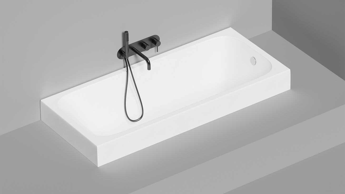 Ванна встраиваемая Salini S-Stone Orlanda 102026M 170x80x60 (белый матовый), без донного клапана