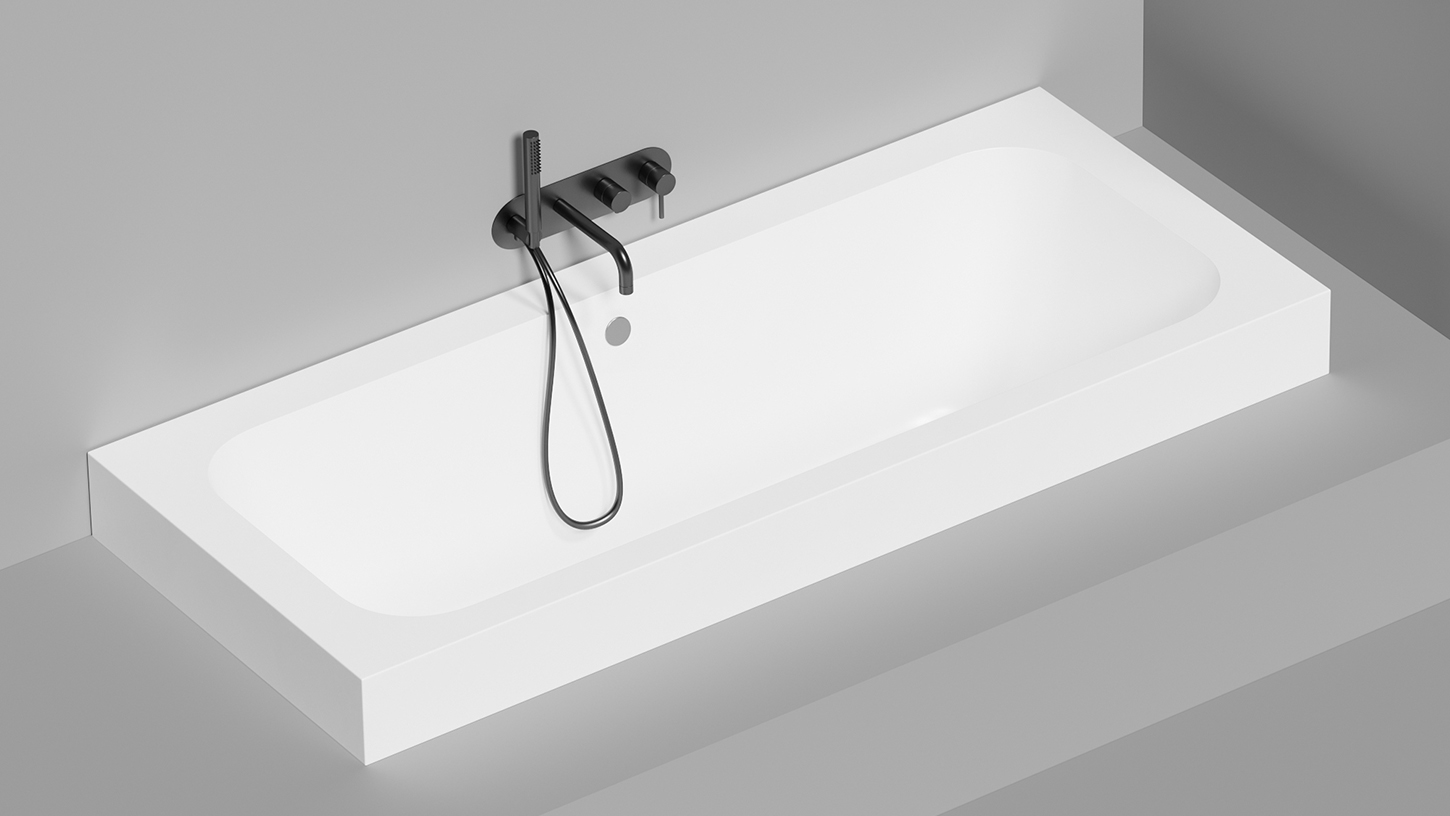 Ванна встраиваемая Salini S-Sense Orlanda Axis 103211M 191x80.5x60 (белый матовый), без донного клапана