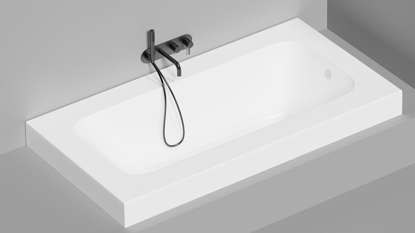 Ванна встраиваемая Salini S-Sense Orlanda Plus 102014G 190x100.4x60 (белый глянцевый), без донного клапана
