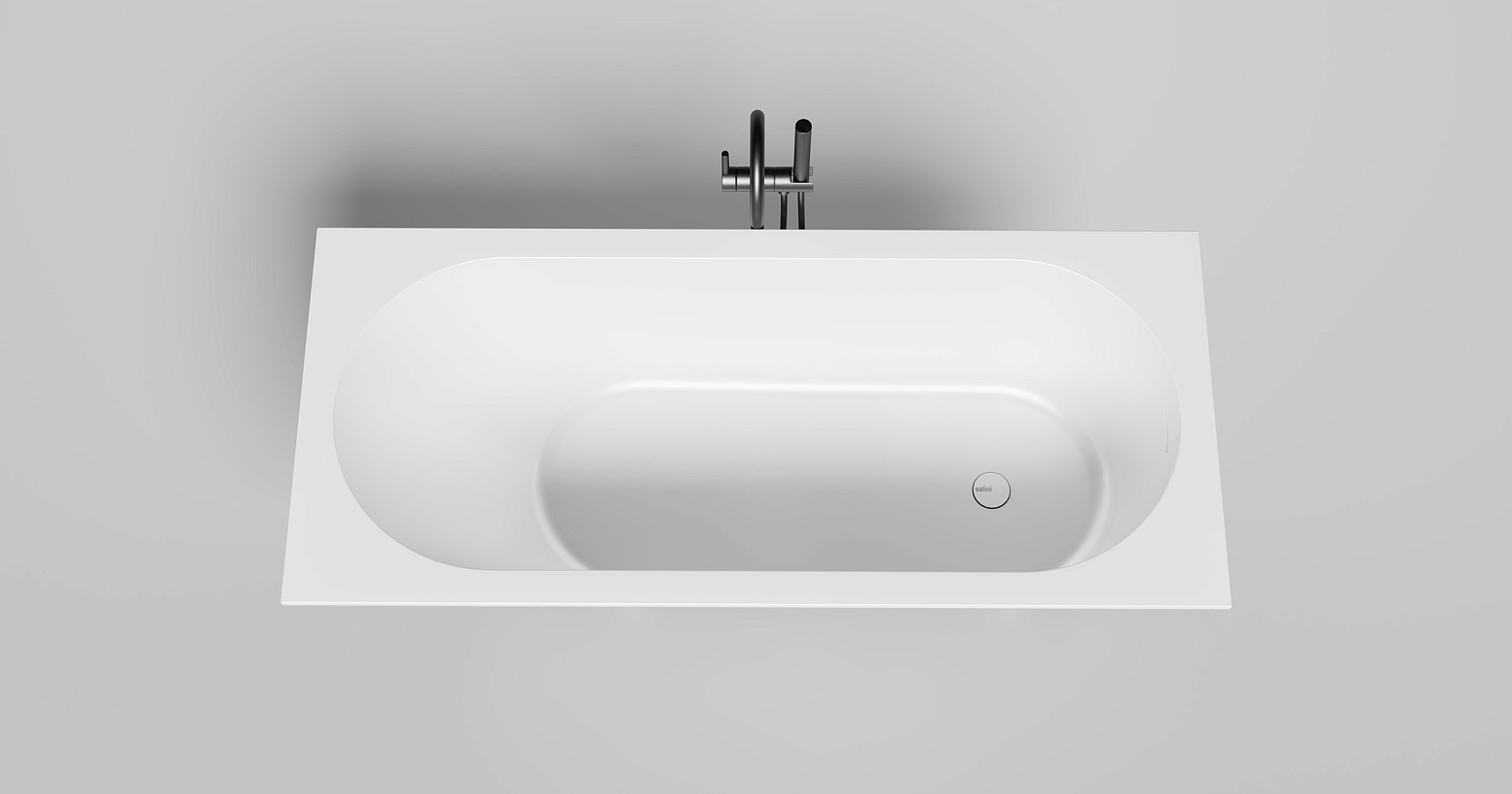 Ванна встраиваемая Salini S-Sense Ornella Kit 102414G 170x80x60 (белый глянцевый),  донный клапан, сифон, слив-перелив