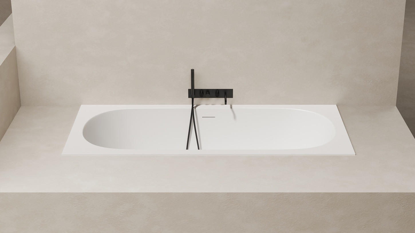 Ванна встраиваемая Salini S-Sense Ornella Axis 103411GF 180x80x60 (покраска RAL полностью, глянцевый), без донного клапана