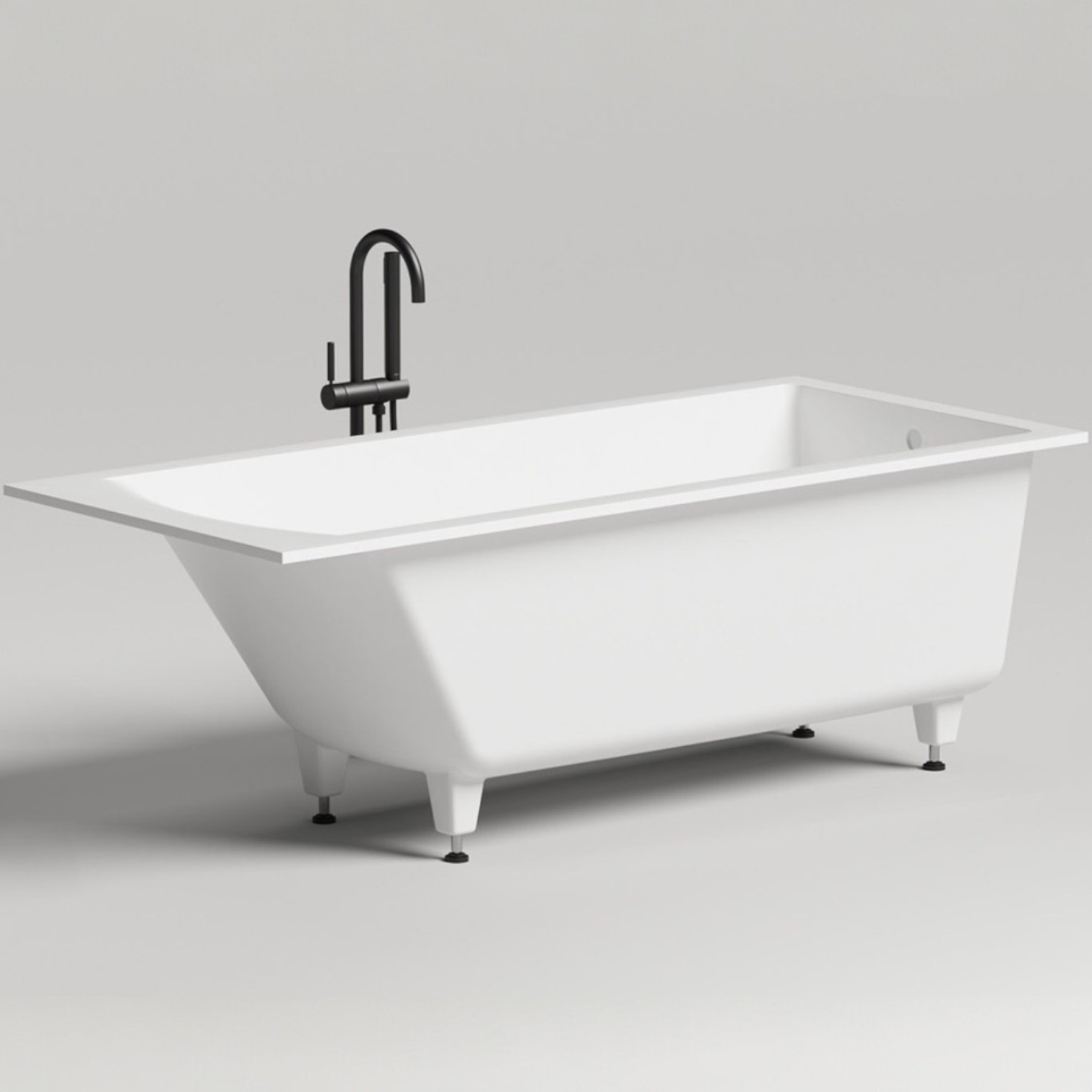 Ванна встраиваемая Salini S-Stone Cascata 104223M 179.6x79.5x60 (белый матовый), без донного клапана