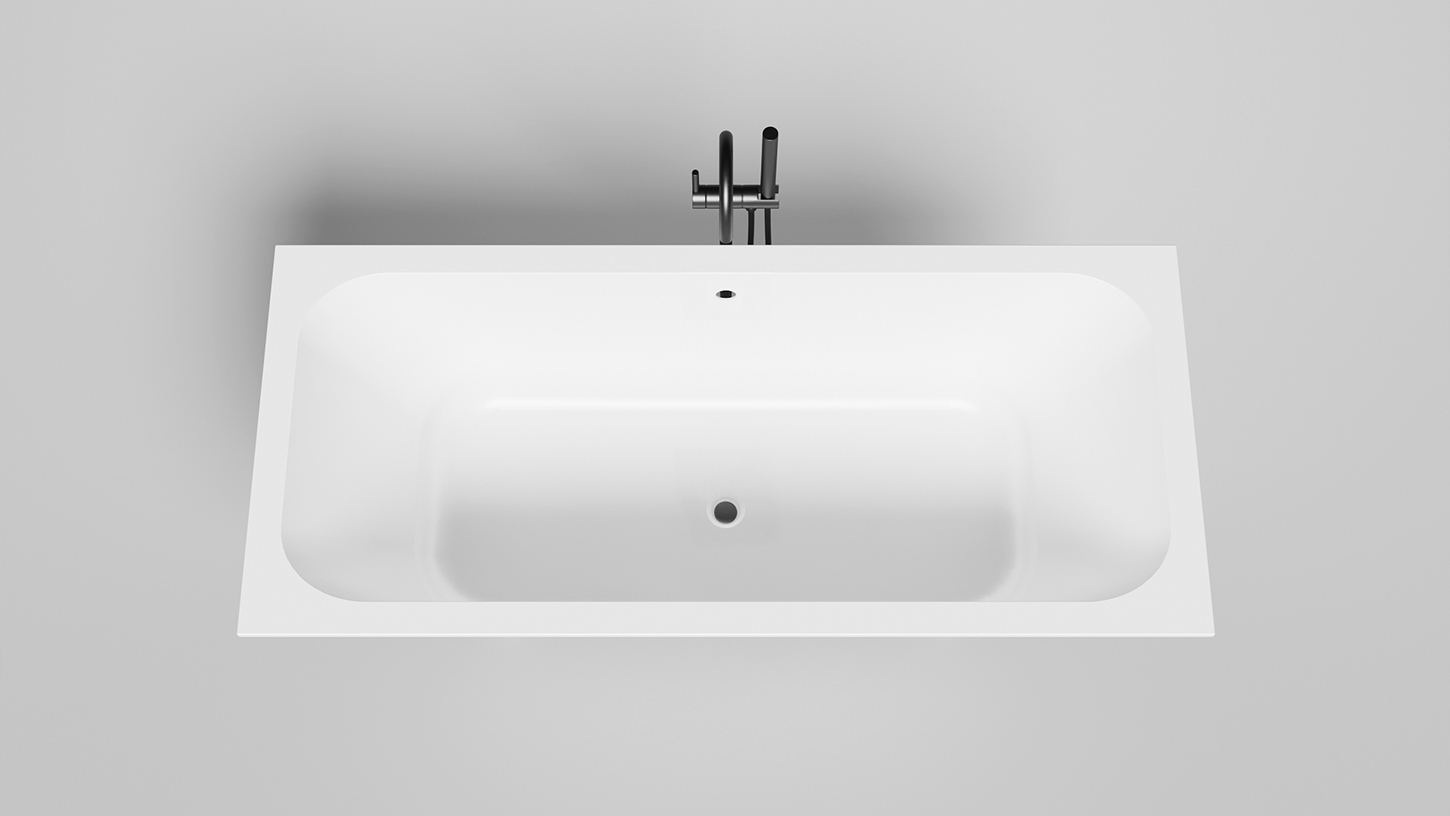 Ванна встраиваемая Salini S-Stone Orlanda Axis 103223M 170x75x60 (белый матовый), без донного клапана