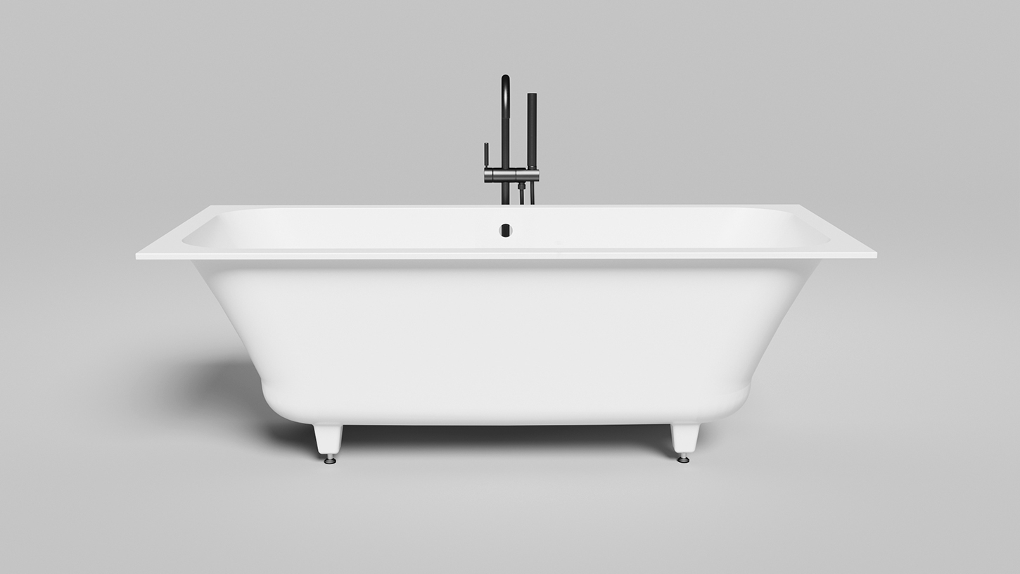 Ванна встраиваемая Salini S-Stone Orlanda Axis 103223M 170x75x60 (белый матовый), без донного клапана