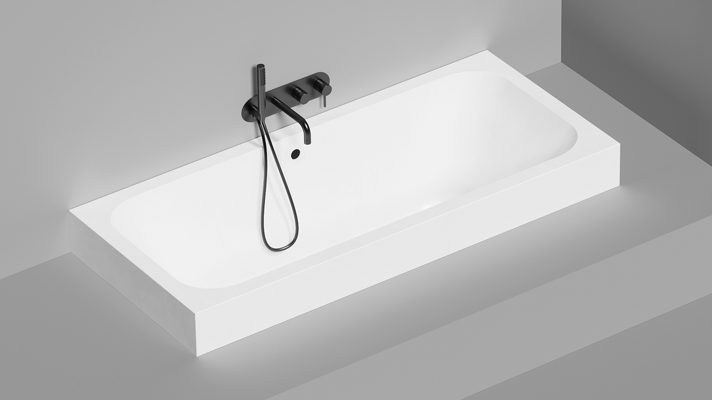Ванна встраиваемая Salini S-Stone Orlanda Axis 103223M 170x75x60 (белый матовый), без донного клапана
