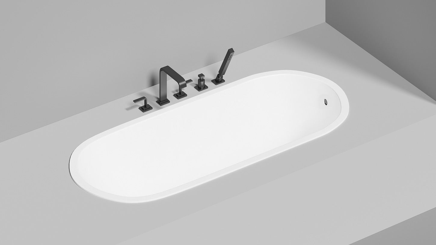 Ванна встраиваемая Salini S-Stone Ornella 102326M 160x70x54 (белый матовый), без донного клапана